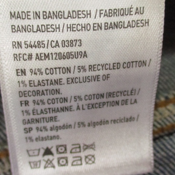 American Eagle Jeans Men's 31x30 Dark Wash Slim Straight Airflex Denim - Picture 10 of 10